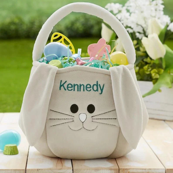 🔥🎁BUY 2 FREE SHIPPING🎁High Quality Personalized Name Rabbit Basket,Perfect Gift for Kids