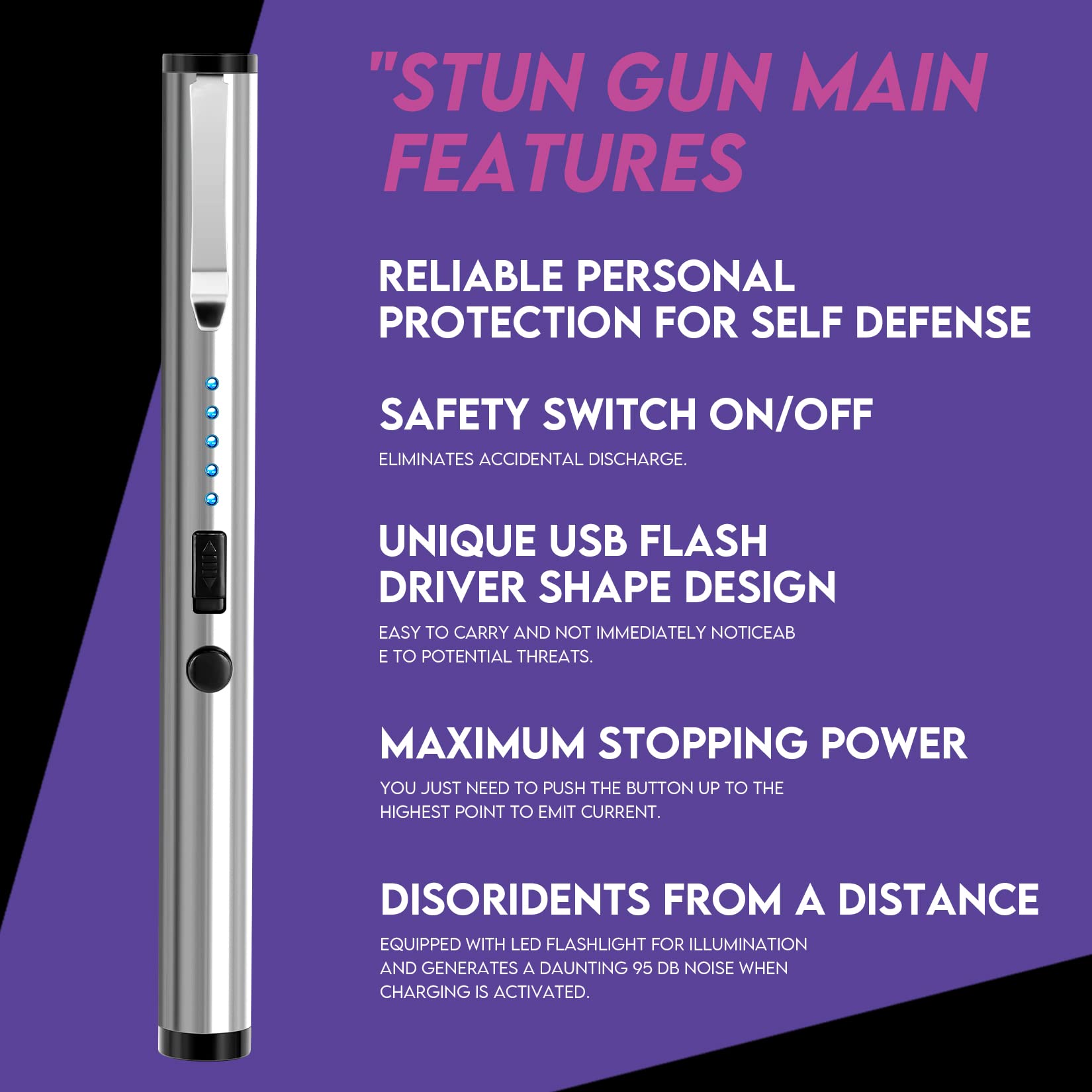 ⏰Last Day Promotion 49% OFF⏰Tactical HIGH Power 25,000,000 Stun Pen